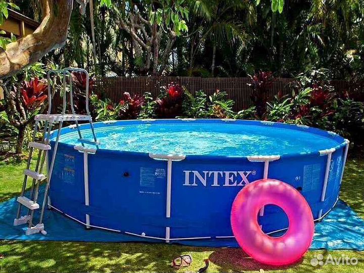 Каркасный бассейн intex 305 76