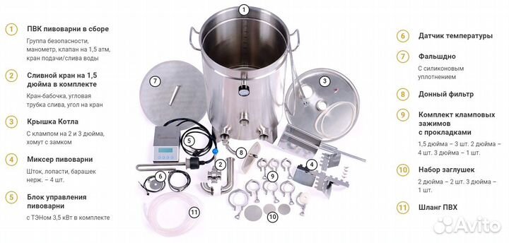 Пивоварня Автоматическая домашняя пвк Гамбринус