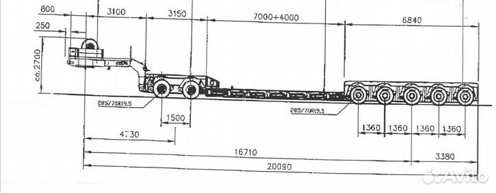 Полуприцеп трал (тяжеловоз) Nooteboom Euro, 2006