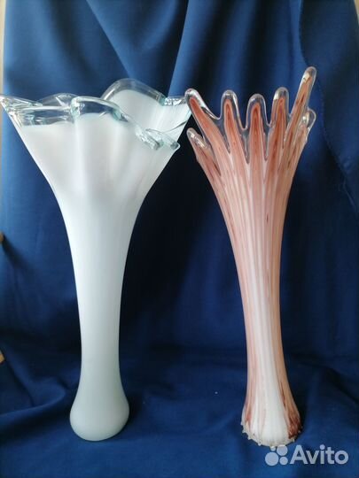 Ваза цветное стекло СССР