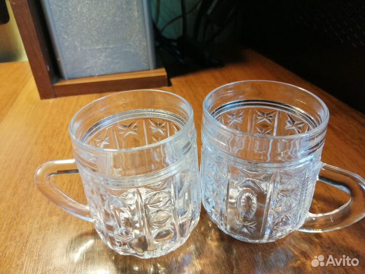 Хрустальные кружки и чайник из СССР
