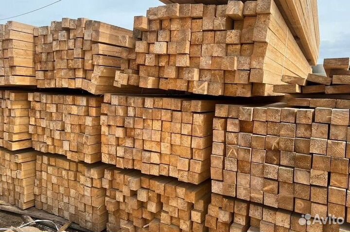 Брус обрезной 200х200х6000мм 1 сорт ГОСТ