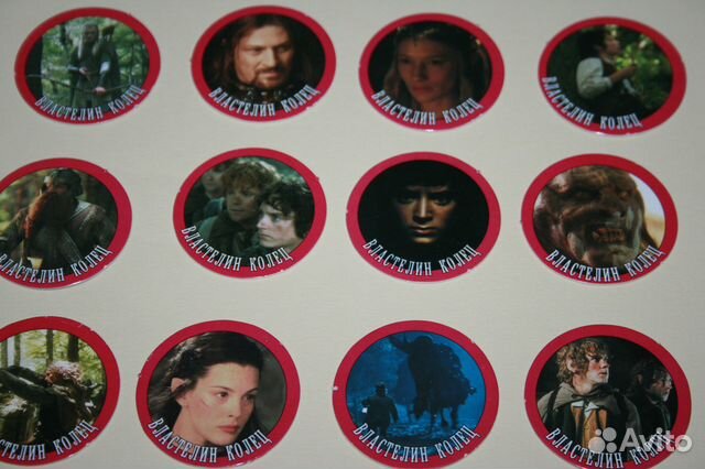 Фишки кэпсы наклейки Властелин колец Fresh TV