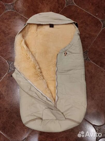 Конверт зимний меховой в коляску