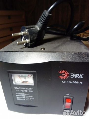 Стабилизатор напряжения эра снкб-500-М