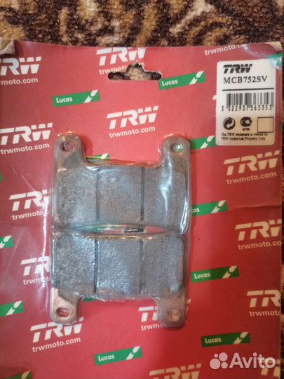 Тормозные колодки для мотоцикла Trw MCB752sv