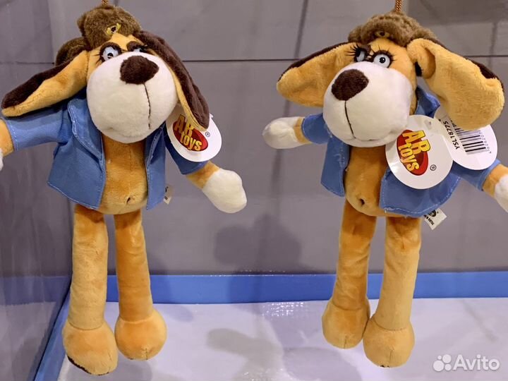 Игрушка мягкая Собачка в голубом пиджаке ABtoys