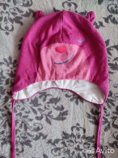 Шапка для девочки на осень 44-46