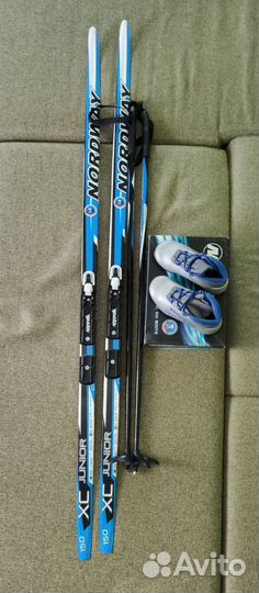 Лыжи беговые детские с ботинками