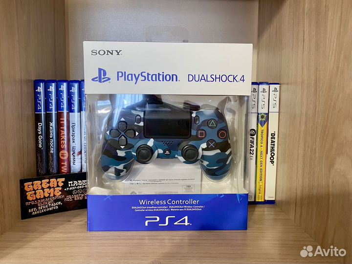 Геймпад Replica DualShock 4 PS4 PlayStation Blue C