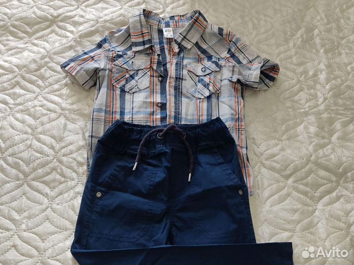 Рубашка и брюки для мальчика х/б 4-5лет