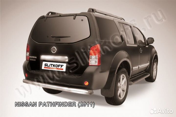 Защита заднего бампера Nissan pathfinder NIP11007