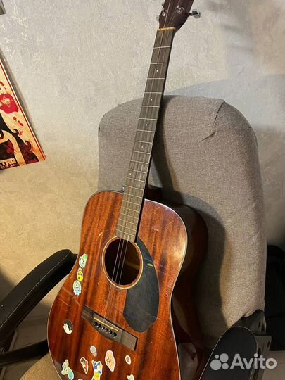Акустическая гитара fender CD-60S ALL-MAH WN