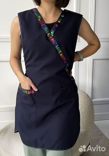 Халат (сарафан) рабочий женский габардин