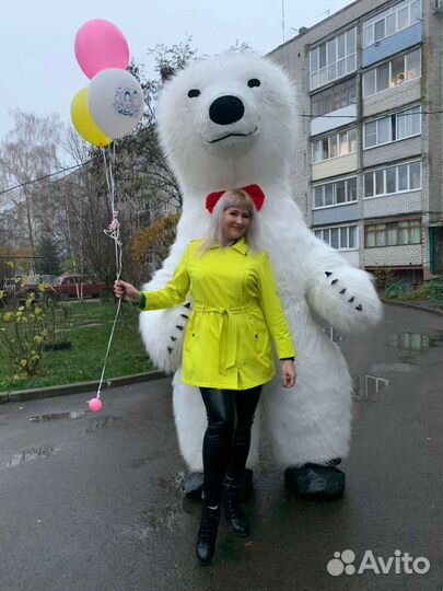 Белый мишка Аниматор