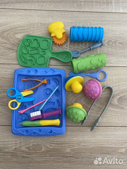 Игрушки для лепки пластелином плей до