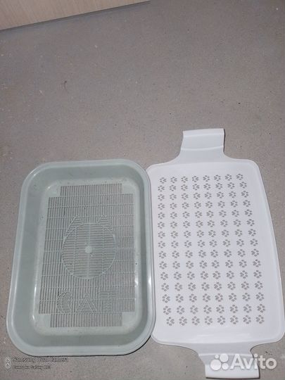 Лоток 37х30 см для котят(кошек)б/у и вкладыш