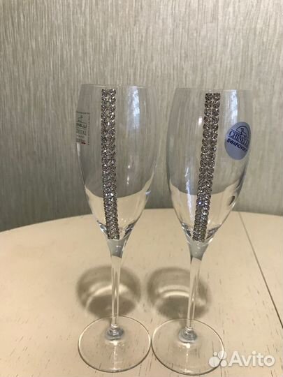 Бокалы для шампанского Сваровски