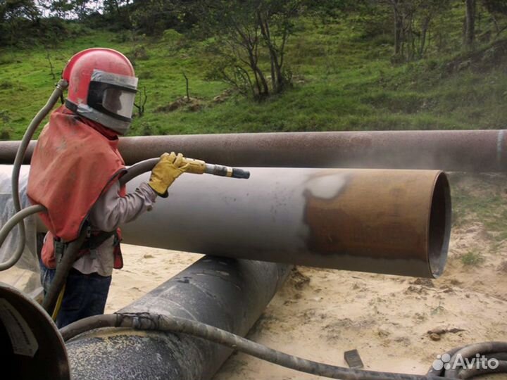 Пескоструйная очистка, мобильный пескоструй