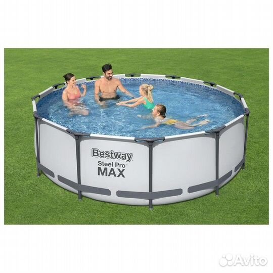 Бассейн каркасный круглый Bestway Steel Pro MAX 56