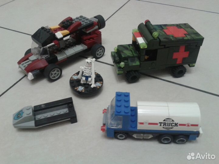 Машинки, танк, мотоцикл, солдатики, рыцари