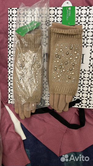 Перчатки-митенки Новые