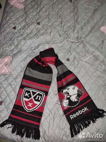 Шарф клубный кхл фирмы Reebok