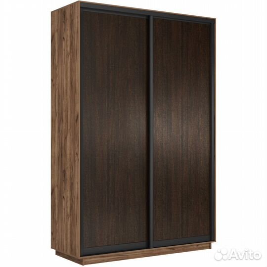 Шкаф-купе 2-дверный шкаф Оптим Двери дсп Венге,Чёр