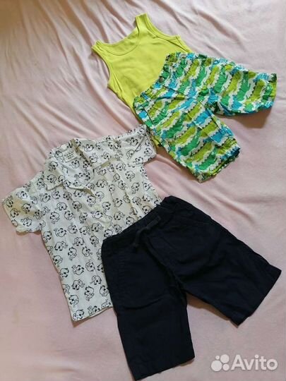 Рубашка и шорты для мальчика 5 лет