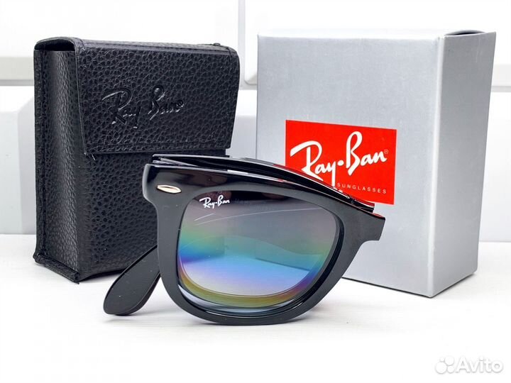 Очки Ray Ban Wayfarer Folding 4105 Голубые