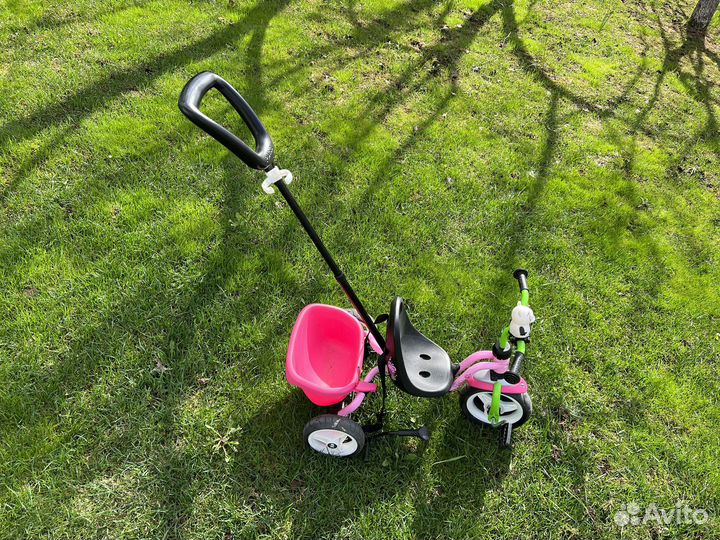 Велосипед детский с родительской ручкой 2022