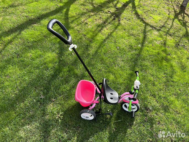 Велосипед детский с родительской ручкой 2022