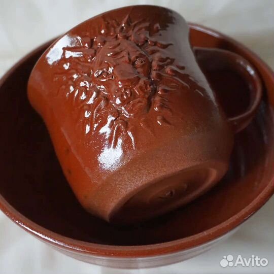 Кружка со львом. Набор посуды для завтрака