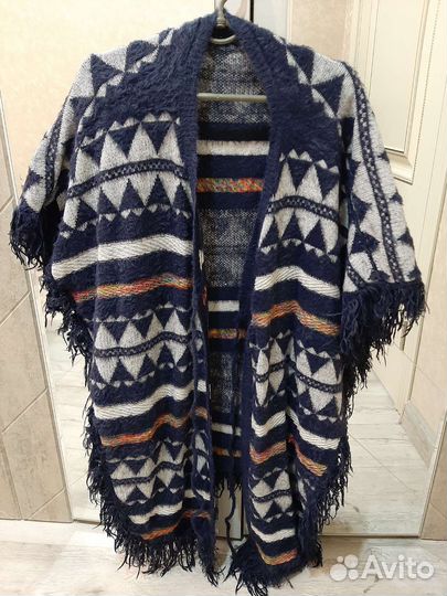 Пончо женская тёплая