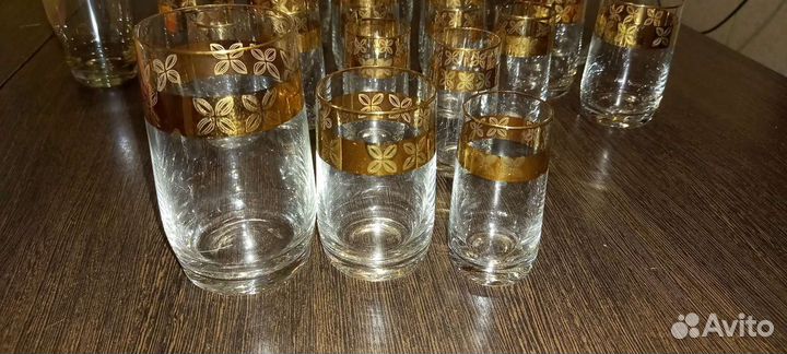Бокалы фужеры рюмки СССР Богемия