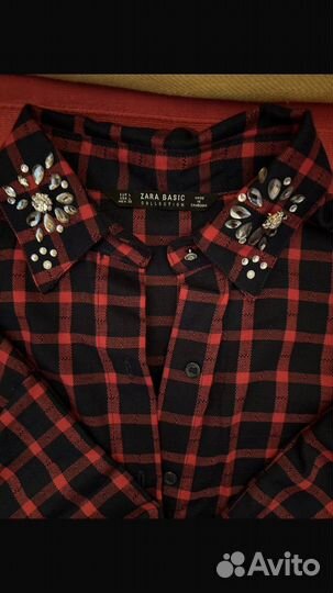 Рубашка в клетку zara