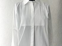 Белая офисная рубашка zara (maag) 42-44