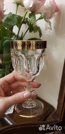 Хрустальные бокалы versace для шампанского