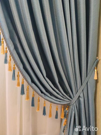 Новые шторы с бахромой