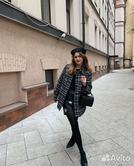 Куртка-рубашка в клетку HM