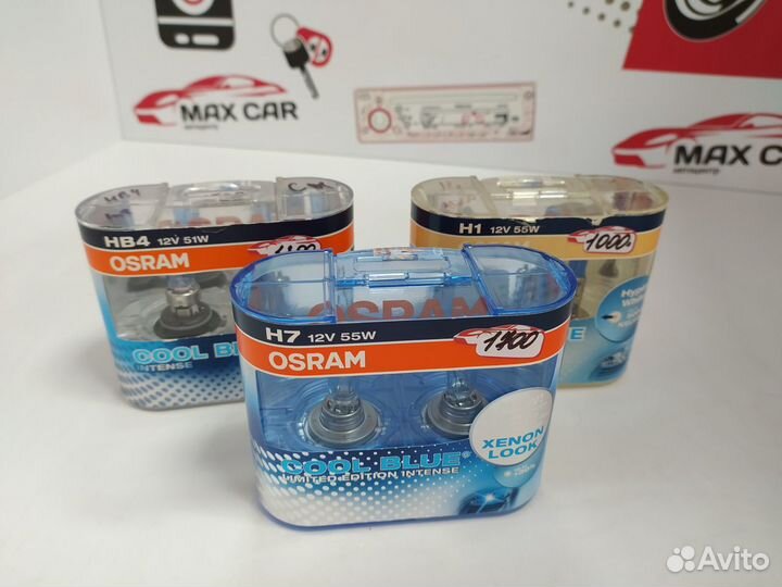 Лампы osram cool blue H4,H3,HB3,HB4,H1,H15,H7,H1