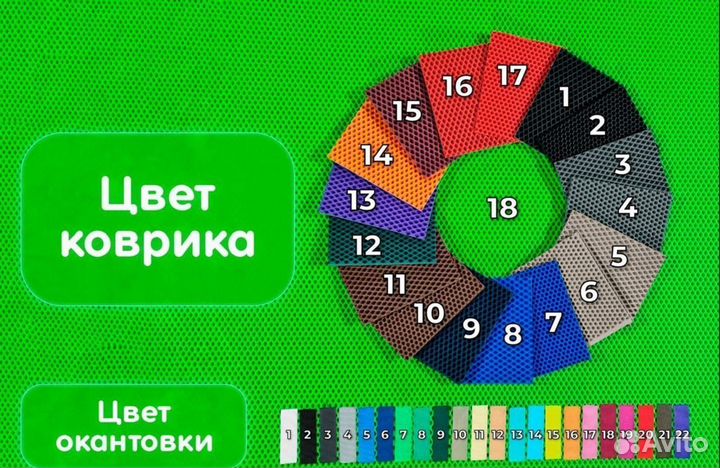 Ева ковры 3Д с бортиками PGO