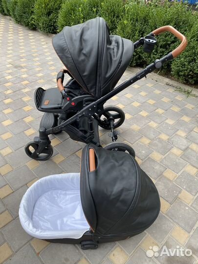 Коляска 2 в 1 эко кожа