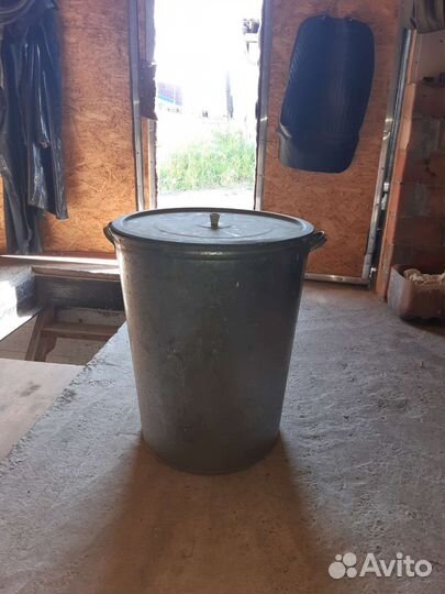 Фляга алюминиевая бу 40 л, бак оцинкованный 100 л