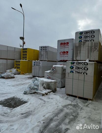 Газобетонные блоки D500 600*250*400