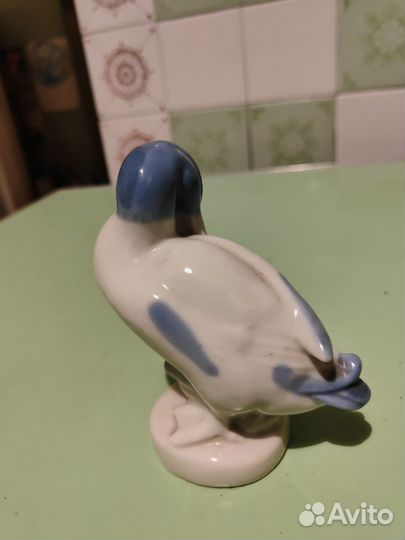 Фигурка Утка, фарфор, СССР, зкх