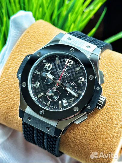 Кварцевые мужские премиум часы Hublot Tuiga