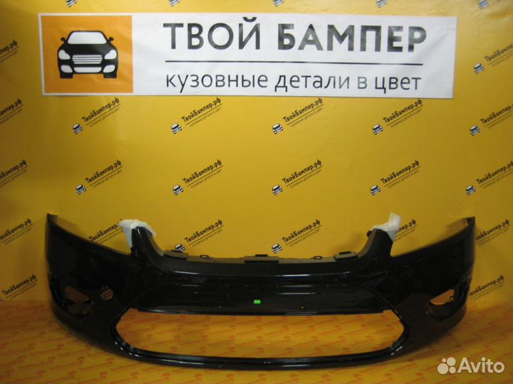 Бампер передний Ford Focus 2 рестайлинг Черный