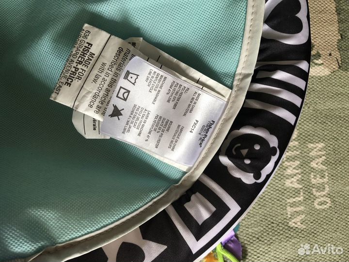 Развивающий коврик fisher price+игрушка mothercare