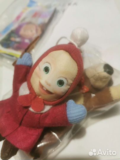 Мягкие Маша и медведь из коллекции киндер макси